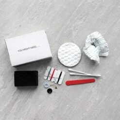 "You Might Need" Amenities Kit In White Box