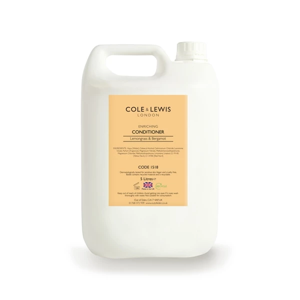 Cole & Lewis Lemongrass & Bergamot Conditioner 5L 1 Cole & Lewis Lemongrass & Bergamot Conditioner 5L