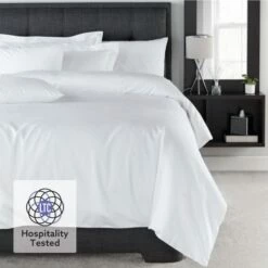 New Products 17 Luxury Egyptian Cotton 200 Thread Count Duvet Cover - White