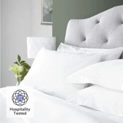 Luxury Egyptian Cotton 200 Thread Count Housewife Pillowcase - Pair 8 Luxury Egyptian Cotton 200 Thread Count Housewife Pillowcase - Pair -bedding shop 2093 3 Zoom