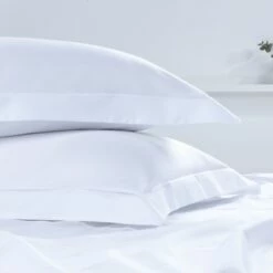 Luxury Egyptian Cotton 200 Thread Count Oxford Pillowcase - Pair -bedding shop 2094 4 Zoom