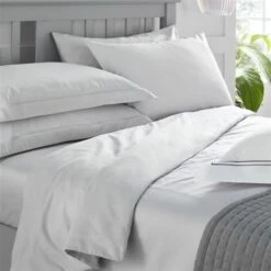 Luxury Egyptian Cotton 300 Thread Count Flat Sheet -bedding shop 2101 6 Zoom