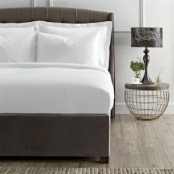 Luxury Cotton Micro Stripe 300 Thread Count Fitted Sheet -bedding shop 2200 8 Zoom