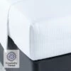 Luxury Cotton Micro Stripe 300 Thread Count Flat Sheet