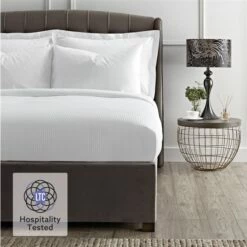 Luxury Cotton Micro Stripe 300 Thread Count Housewife Pillowcase - Pair -bedding shop 2203 3 Zoom