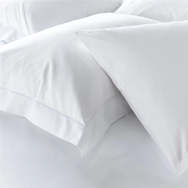 Luxury Organic Cotton 400 Thread Count Duvet Cover - White 3 Luxury Organic Cotton 400 Thread Count Duvet Cover - White - Image 3