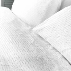 Classic Cotton Seersucker 200 Thread Count Duvet Cover Set -bedding shop 2230 4 Zoom