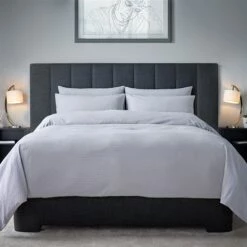 Classic Cotton Seersucker 200 Thread Count Housewife Pillowcase Pair -bedding shop 2231 6 Zoom