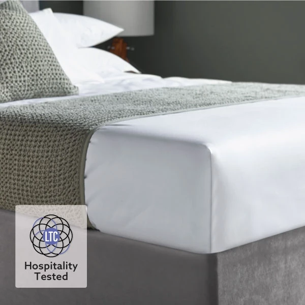 Luxury Cotton Rich 350 Thread Count Duvet Cover - White 2 Luxury Cotton Rich 350 Thread Count Duvet Cover - White - Image 2