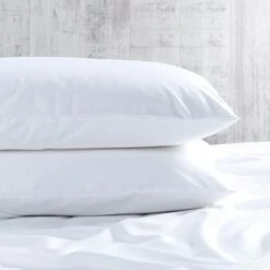Luxury Cotton Rich 350 Thread Count Housewife Pillowcase - Pair -bedding shop 2242 4 Zoom