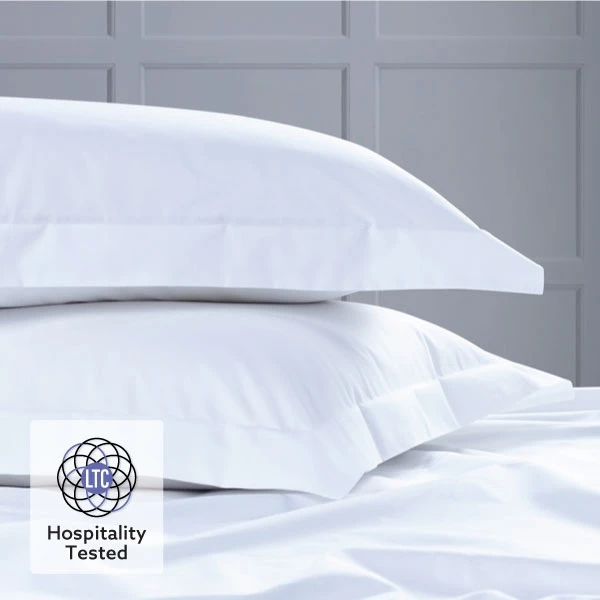 Classic Cotton Percale 200 Thread Count Oxford Pillowcase - Pair 1 Classic Cotton Percale 200 Thread Count Oxford Pillowcase - Pair