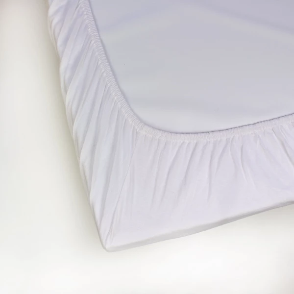 White Fitted Cotton Cot Sheet - Pair 2 White Fitted Cotton Cot Sheet - Pair - Image 2