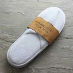 Luxury Velour Slippers With Closed Toe -bedding shop 3484 4 Zoom