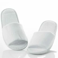Classic Terry Slippers With Open Toe -bedding shop 3487 3 Zoom