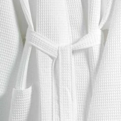 Spare Belt For Classic Waffle Bathrobe - White -bedding shop 3525 3 Zoom