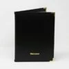 Faux Leather Guest Information Folder A4 – Black