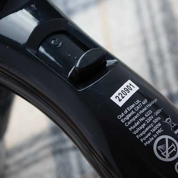 Compact Hotel Hairdryer 1600W 3 Compact Hotel Hairdryer 1600W - Image 3