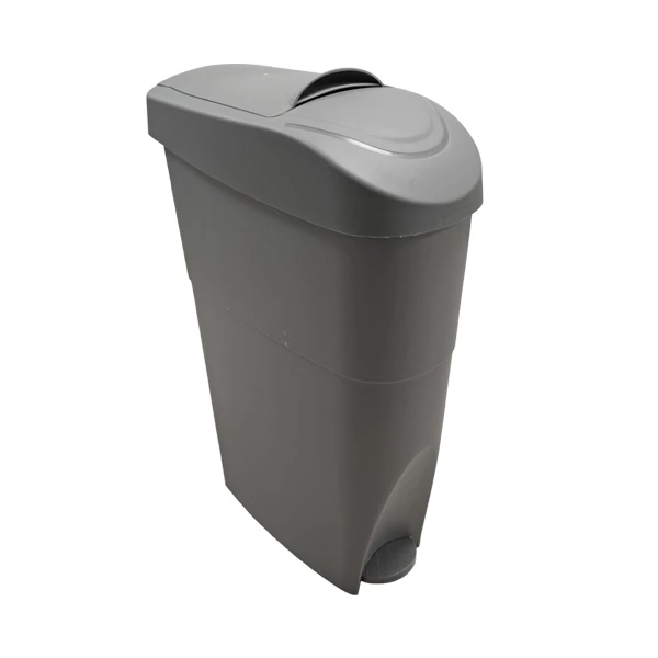 Sanitary Waste Pedal Bin - Grey - 19L 1 Sanitary Waste Pedal Bin - Grey - 19L