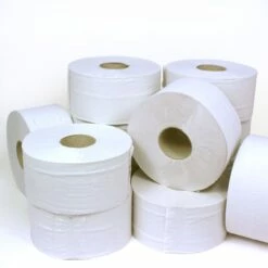 Mini Jumbo Toilet Roll 2 Ply - Pack Of 12
