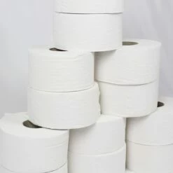 Mini Jumbo Toilet Roll 2 Ply - Pack Of 12 -bedding shop 7239 4 Zoom