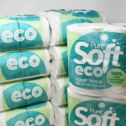 Pure Soft Eco Recycled Toilet Roll 2 Ply - Pack Of 40 -bedding shop 7278 40 3 Zoom