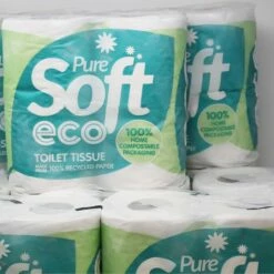 Pure Soft Eco Recycled Toilet Roll 2 Ply - Pack Of 40 -bedding shop 7278 40 5 Zoom