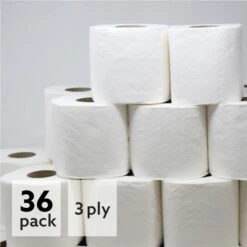 Soft Quilted Toilet Roll 3 Ply - Pack Of 36 8 Soft Quilted Toilet Roll 3 Ply - Pack Of 36 -bedding shop 7287 36 3 Zoom