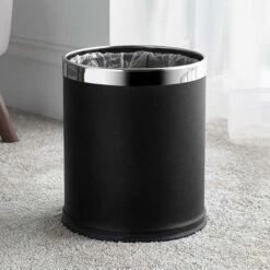 Faux Leather Hotel Smart Bins 10L