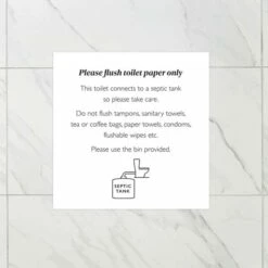 Septic Tank Notice - Pack Of 3