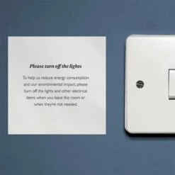 Turn Off The Lights Notice - Pack Of 3