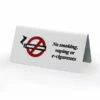 No Smoking Or Vaping Aluminium Tent Sign - Pack Of 5