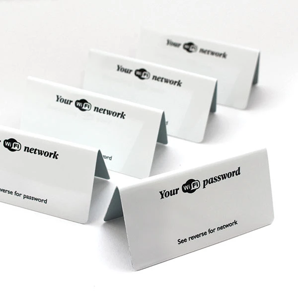Wi-Fi Password Aluminium Tent Sign - Pack Of 5 2 Wi-Fi Password Aluminium Tent Sign - Pack Of 5 - Image 2