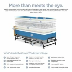 Jay-Be Water Resistant Crown Windermere Folding Bed -bedding shop 9494 5 Zoom
